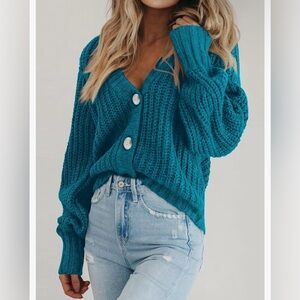 Pretty Garden Chunky Knit Cardigan